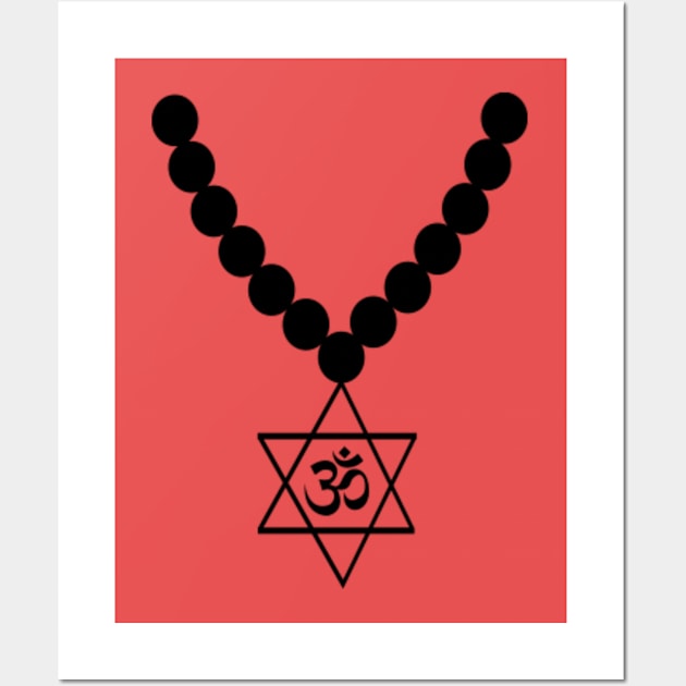 Indian holy symbol necklace Wall Art by RAK20